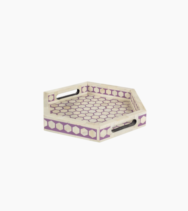 Vaan Tray - Purple Bone Inlay