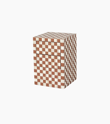 Maze Side Drawer – Almond Bone Inlay