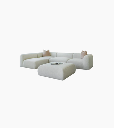 Sairah 4-Piece L-Shape Sofa with Ottoman