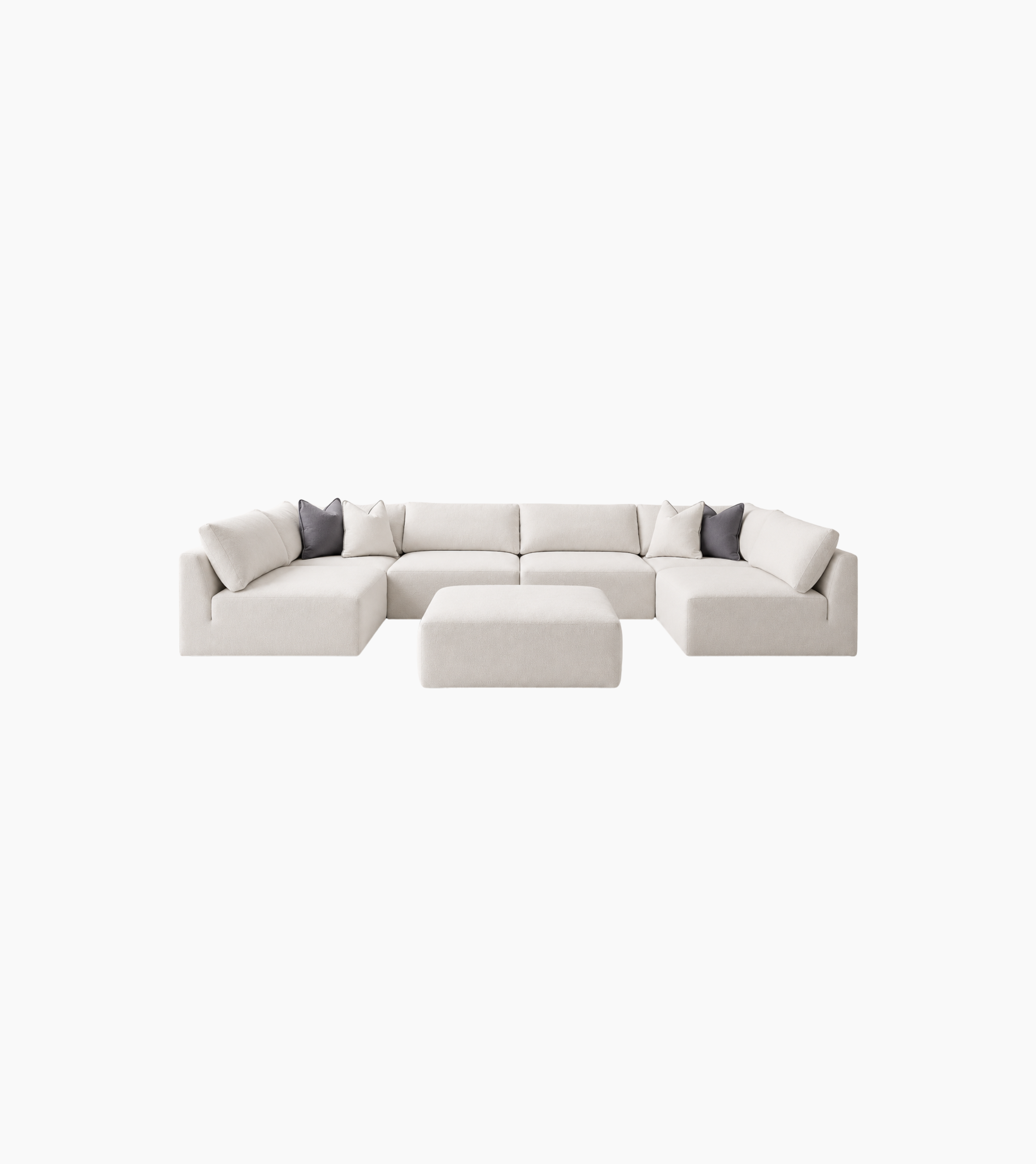 Ashley 6-Piece U-Shape Sofa with Ottoman