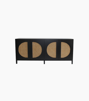 Cane Cabinet - 4 doors