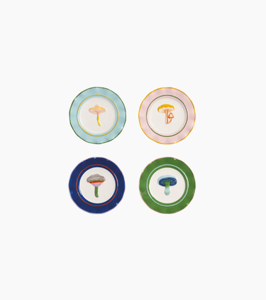Magic Mushroom Plate Set of 4