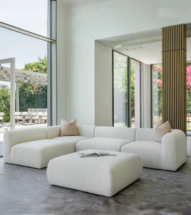 Sairah 4-Piece L-Shape Sofa with Ottoman