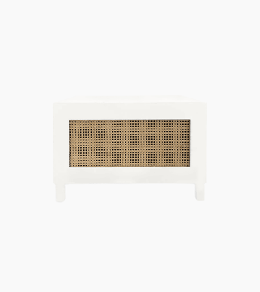Cane Drawer Side Table