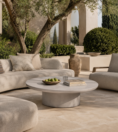 Hula Microcement Coffee Table - Outdoor