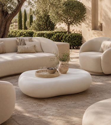 Pebble Microcement Coffee Table - Outdoor