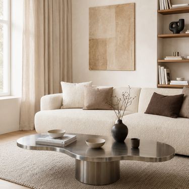 Avery Stainless Steel Coffee Table