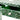 Green mother of pearl inlay console with curved fully inlaid base, handcrafted with seamless iridescent detailing.

