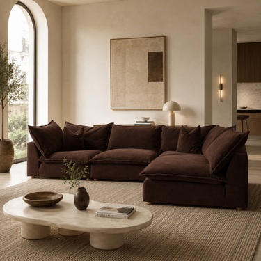 Marshmallow 4-Piece L- Shape Sofa